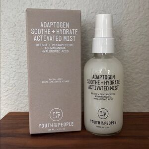 Youth To The People Adaptogen Soothe + Hydrate Activated Mist 4oz. New in box.